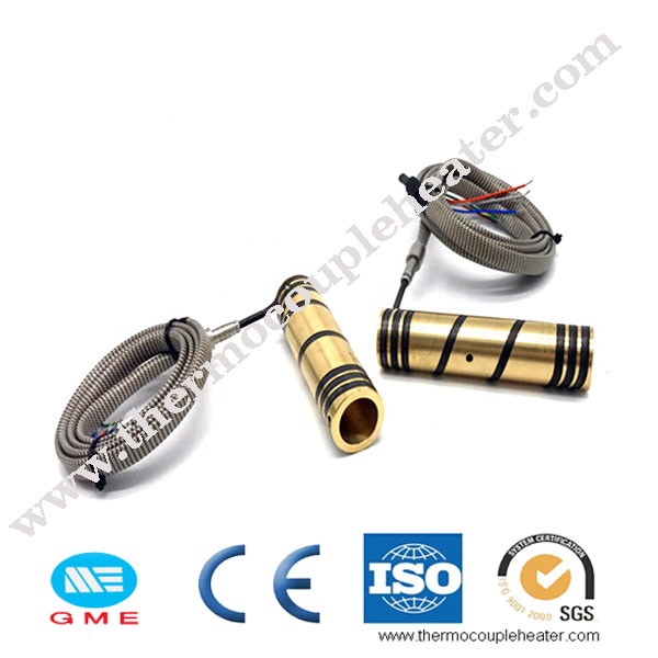20mm Barrel Spring Type Brass Coil Heaters , Small Heating Element For Mould