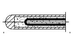 TESHI 0-1600C 16mmの直径の熱電対のタイプs