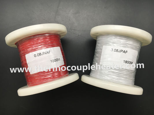 テフロン コーティングとのカスタマイズされた熱電対ケーブルJ 40AWG 0.08mm