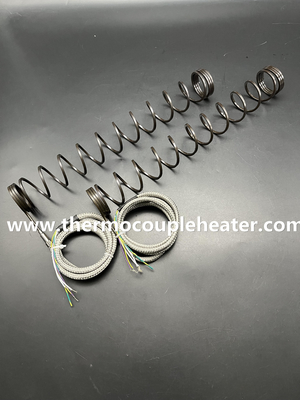 スパイラルヒーター 横断 3.2x3.2mm 様々なサイズ ラジアル出口