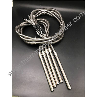 高密度ステンレス鋼カートリッジヒートエレメント 新しい自動カートリッジヒーター 装甲ケーブル