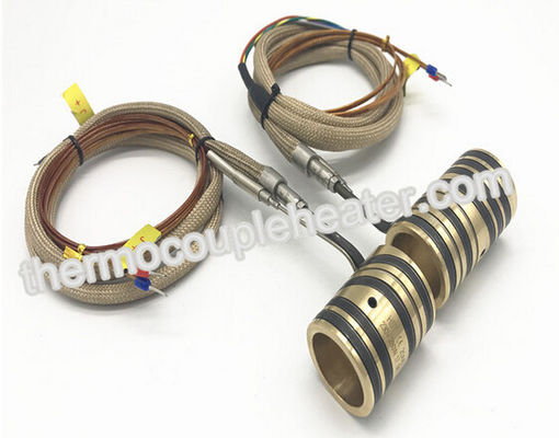ステンレス鋼220vの企業のJのタイプ熱電対が付いている真鍮のノズルのバンド・ヒーター
