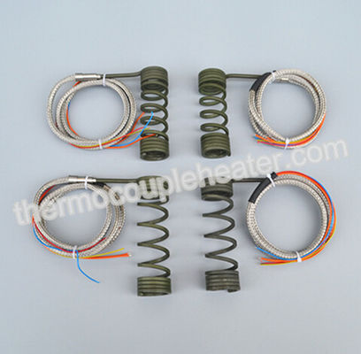 Hot Runner Electric Heating Element Coiled Heaters With Thermocouple J, K