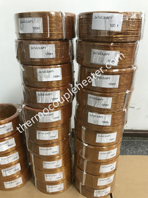 絶縁型カプトン熱電対ケーブル（延長線付き）