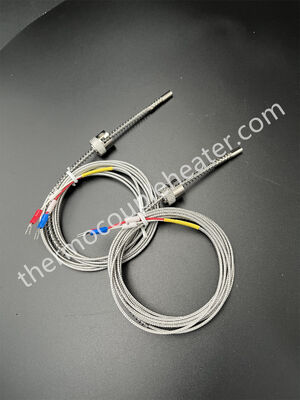 K Type Thermocouple with Adjustable Compression Fitting and connector
