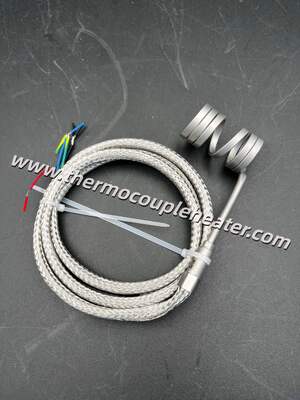 Coil Heater With J-Type Thermocouple And Silver Sandblasted Surface