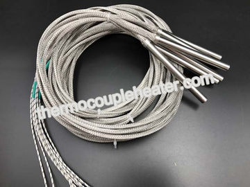 High Density electric cartridge heaters With Internally Connected Fiberglass Leads And SS Braids