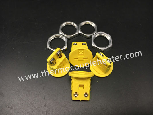 Kの熱電対のための円形のパネルの台紙のソケットの小型女性の埋め込まれたコネクター