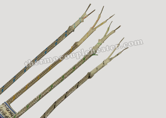 ガラス繊維によって絶縁されるコンダクターが付いているステンレス鋼のジャケットの熱電対の償いケーブル