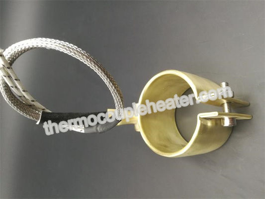 Customized Hot Runner Brass Nozzle Electric Resistance Heater Pressed With Thermocouple