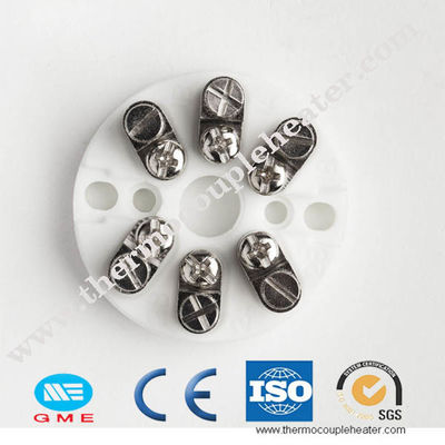 めっきされた真鍮の熱電対の陶磁器のターミナル ブロック白い色にニッケルを被せなさい