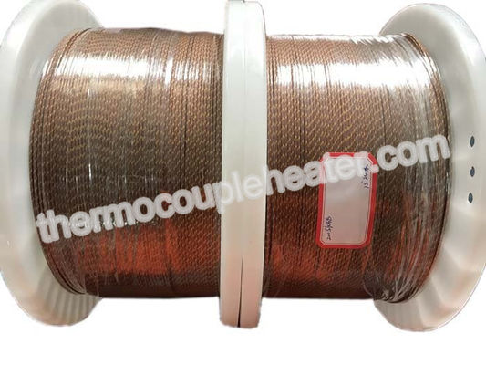 Kのガラス繊維の熱電対償いケーブル24AWGの固体、アメリカの標準をタイプして下さい