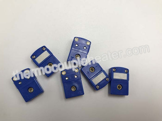 Type T Miniature Male And Female Connectors With Nickel - Plated Iron Materials , Blue Color