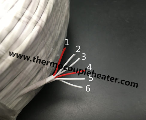 テフロン絶縁材が付いているPT100 RTDケーブル6ワイヤー