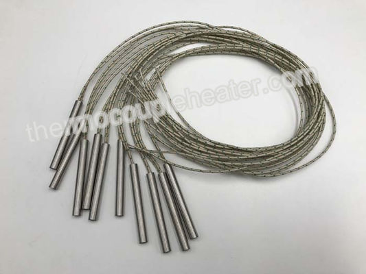 Diameter 6.5mm Electric Cartridge Heaters With Internally Connected Fiberglass Leads