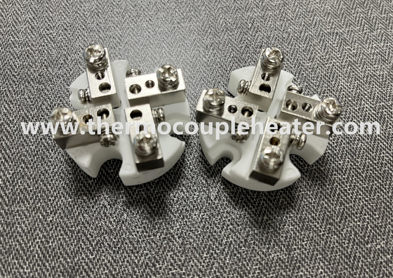 熱電対の陶磁器のターミナル ブロックD Sery 33mm D-4P-CS
