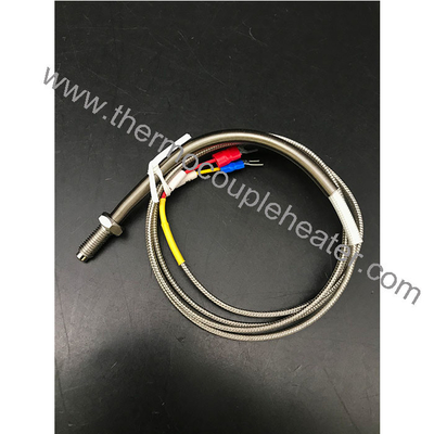 スレッド M6/M8/14' スクロールプロブ温度センサーK型熱対ケーブル 2m