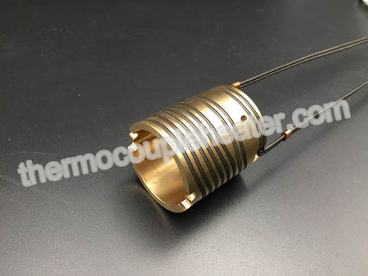 Brass Pipe Press With Coil Heater For Hot Runner Mold  With Thermocouple J