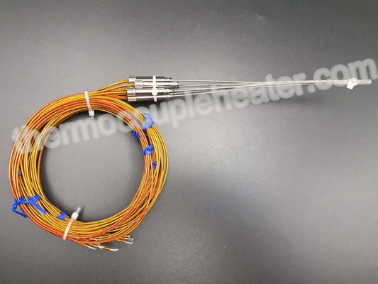 タイプJ熱電対測温抵抗体（24G Kapton Leads and Metal Transition）