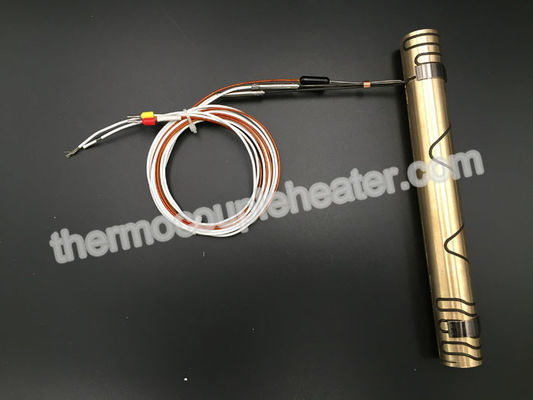 Long Pressed In Brass Nozzle Coil Heaters With Metal Clip For Hot Runner System