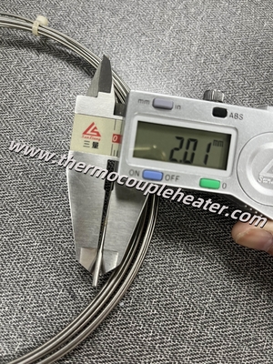RTD 温度センサー PT100 探査機 2.0mm 直径 X 3 メートル 長さ