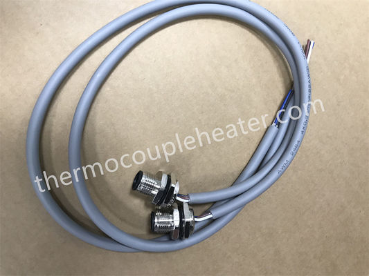 M12 バレル 5ピン 男性 軸接 女性 接続ケーブル