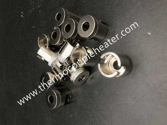 ニッケルめっき真鍮製バヨネットキャップ、シングルスロット、スプリング型熱電対用