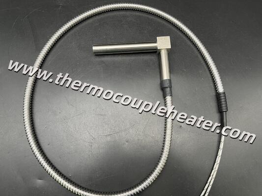 空間最適化暖房: 鉄立方体交差点付き90°右角カートリッジヒーター