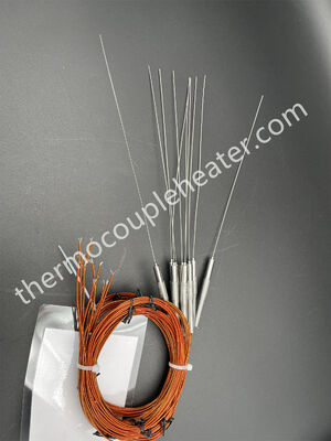 Thermocouple probe type J in 0.65mm with Kapton leading cable
