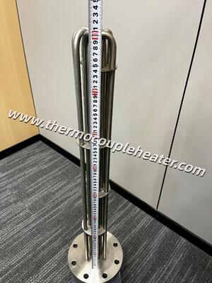 工業タンクとプロセス暖房のための接続ボックスを持つフレンジ管式ヒーター