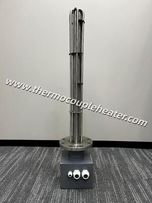 工業タンクとプロセス暖房のための接続ボックスを持つフレンジ管式ヒーター