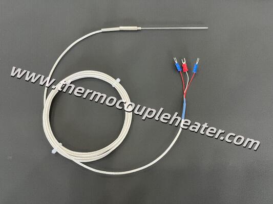 超薄型 1.0×100mm PT100 RTD センサー 精密度の高いミニチュア温度探査機