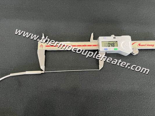 超薄型 1.0×100mm PT100 RTD センサー 精密度の高いミニチュア温度探査機