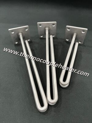 UL認証工業用温水タンクヒーター ステンレス鋼フランジ浸漬加熱エレメント