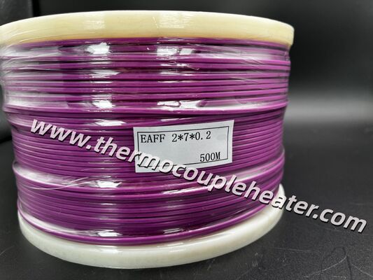 ANSI Type E 延長グレード熱電対線：24AWG PFAテフロン/テフロン絶縁