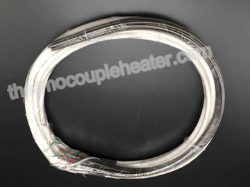 4.2x2.2mmのJのタイプ熱電対および白いシリコーンによってニスをかけられるケーブルが付いているまっすぐなコイル・ヒーター