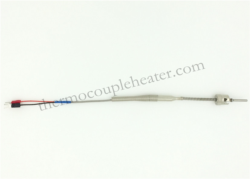 K Type Mineral Insulated Bayonet Thermocouple RTD Customized Diameter