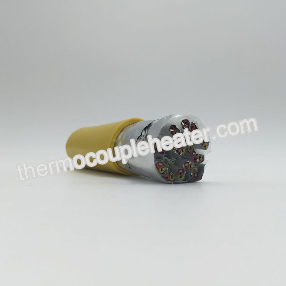 Insulated 15 Pairs Kx Twisted Thermocouple Extension Cable , Thermocouple Extension Wire