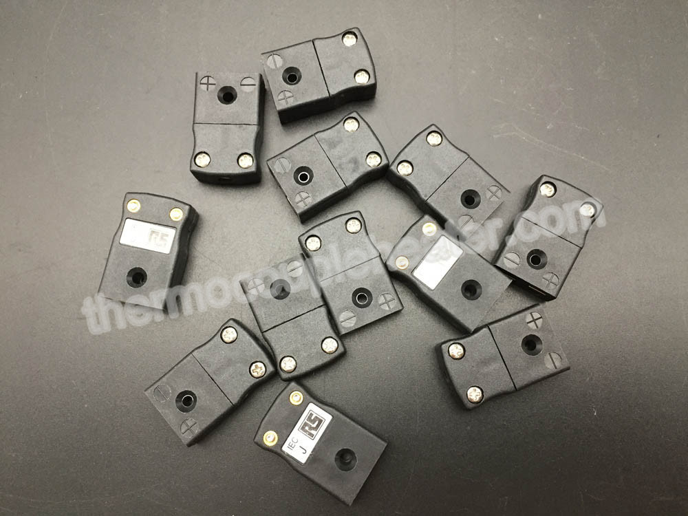 Mini Size Thermocouple Components Thermoplastic Connectors Male Parts
