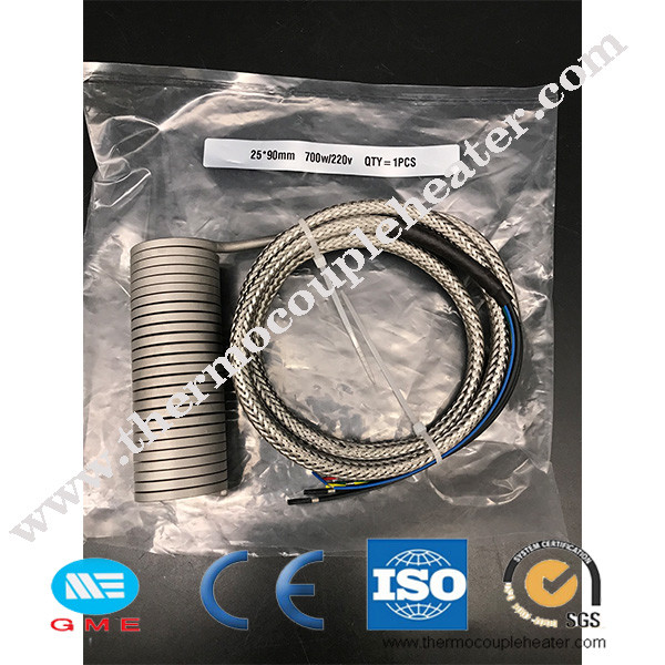 Electric Spring Hot Runner Coil Heater With Thermocouple