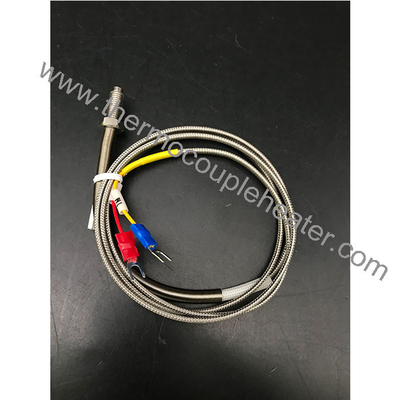 スレッド M6/M8/14' スクロールプロブ温度センサーK型熱対ケーブル 2m