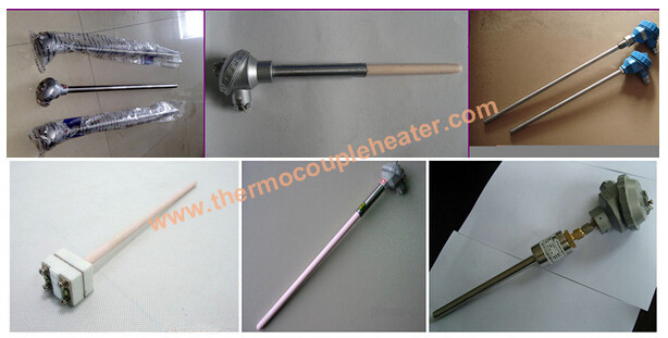 陶磁器の保護の0~1600C Sのタイプ熱電対の温度検出器Rtd